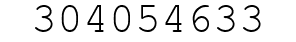 Number 304054633.