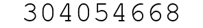 Number 304054668.