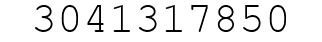 Number 3041317850.