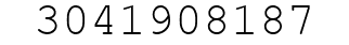 Number 3041908187.
