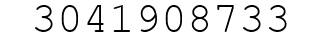 Number 3041908733.