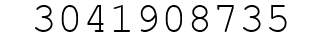 Number 3041908735.