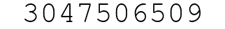 Number 3047506509.