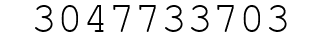 Number 3047733703.