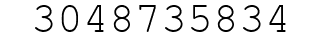 Number 3048735834.
