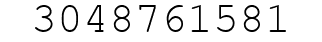Number 3048761581.