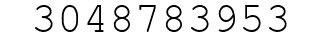 Number 3048783953.