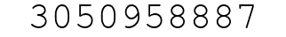 Number 3050958887.