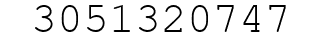 Number 3051320747.