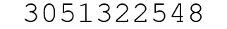 Number 3051322548.