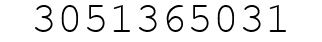 Number 3051365031.