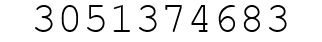 Number 3051374683.