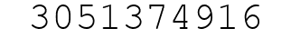 Number 3051374916.