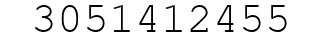Number 3051412455.