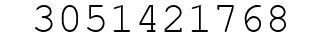 Number 3051421768.