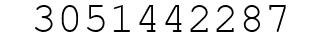 Number 3051442287.