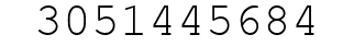 Number 3051445684.