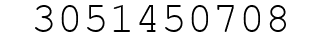 Number 3051450708.