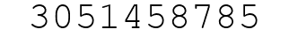 Number 3051458785.