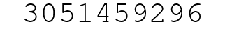 Number 3051459296.