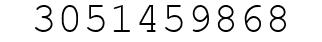 Number 3051459868.