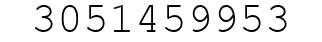 Number 3051459953.