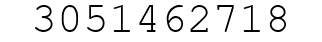 Number 3051462718.