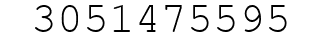 Number 3051475595.