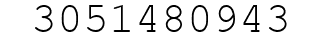 Number 3051480943.