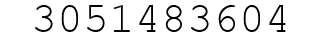 Number 3051483604.