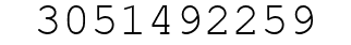 Number 3051492259.