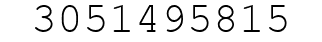 Number 3051495815.