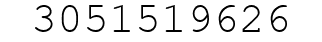 Number 3051519626.