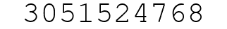 Number 3051524768.