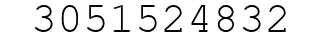 Number 3051524832.