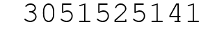 Number 3051525141.