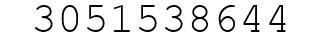 Number 3051538644.