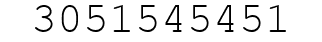 Number 3051545451.
