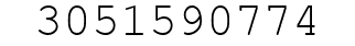 Number 3051590774.