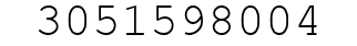 Number 3051598004.