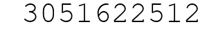 Number 3051622512.