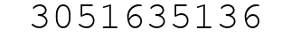 Number 3051635136.