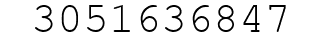 Number 3051636847.