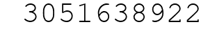 Number 3051638922.