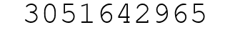 Number 3051642965.
