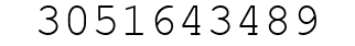 Number 3051643489.