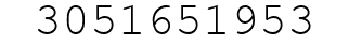 Number 3051651953.