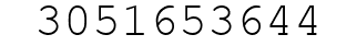 Number 3051653644.