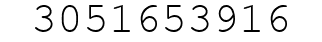 Number 3051653916.