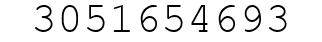 Number 3051654693.